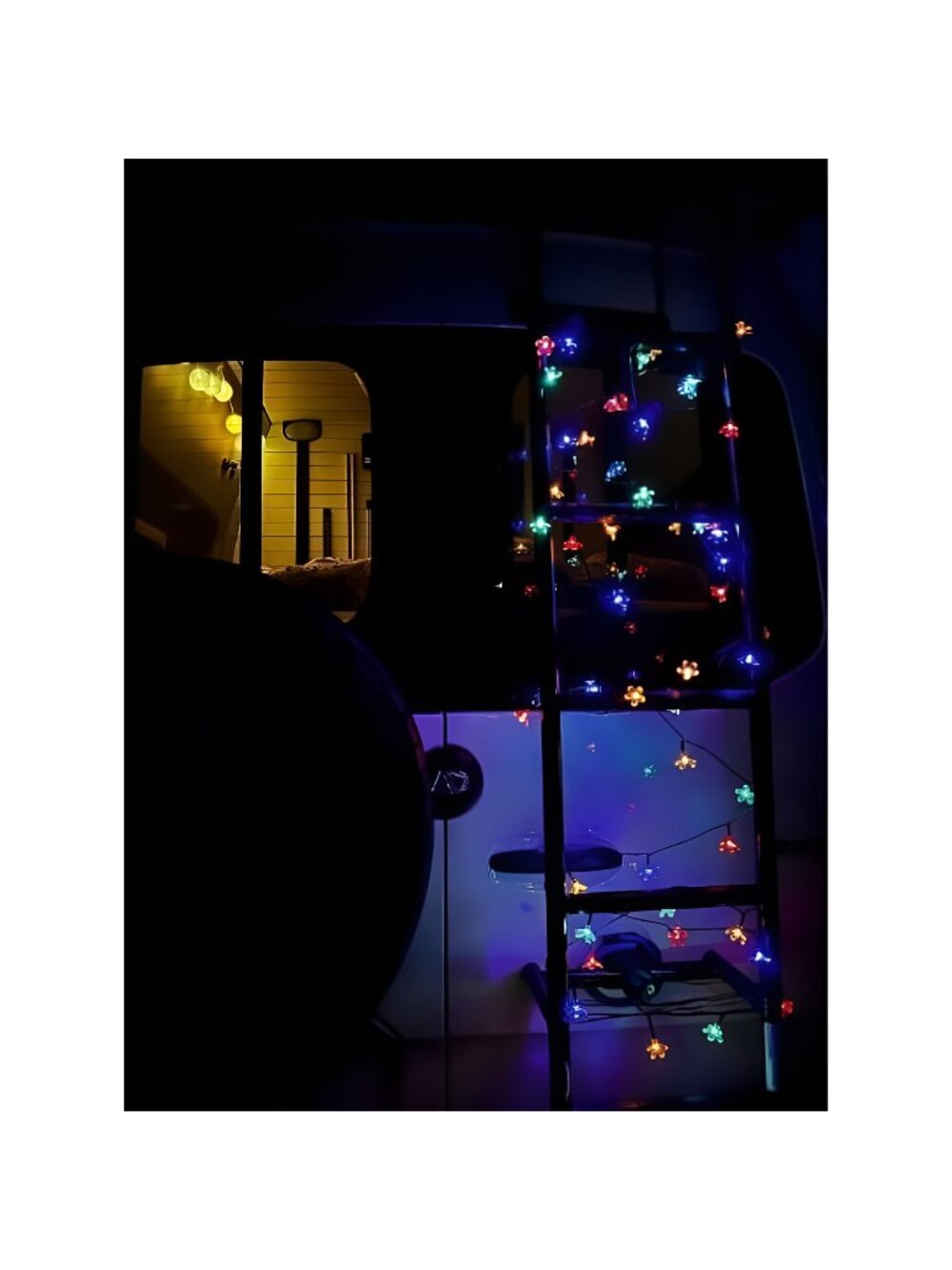 2 Pack Solar Flower String Lights, Total 100LED Solar String Lights Out - Picture 1 of 2